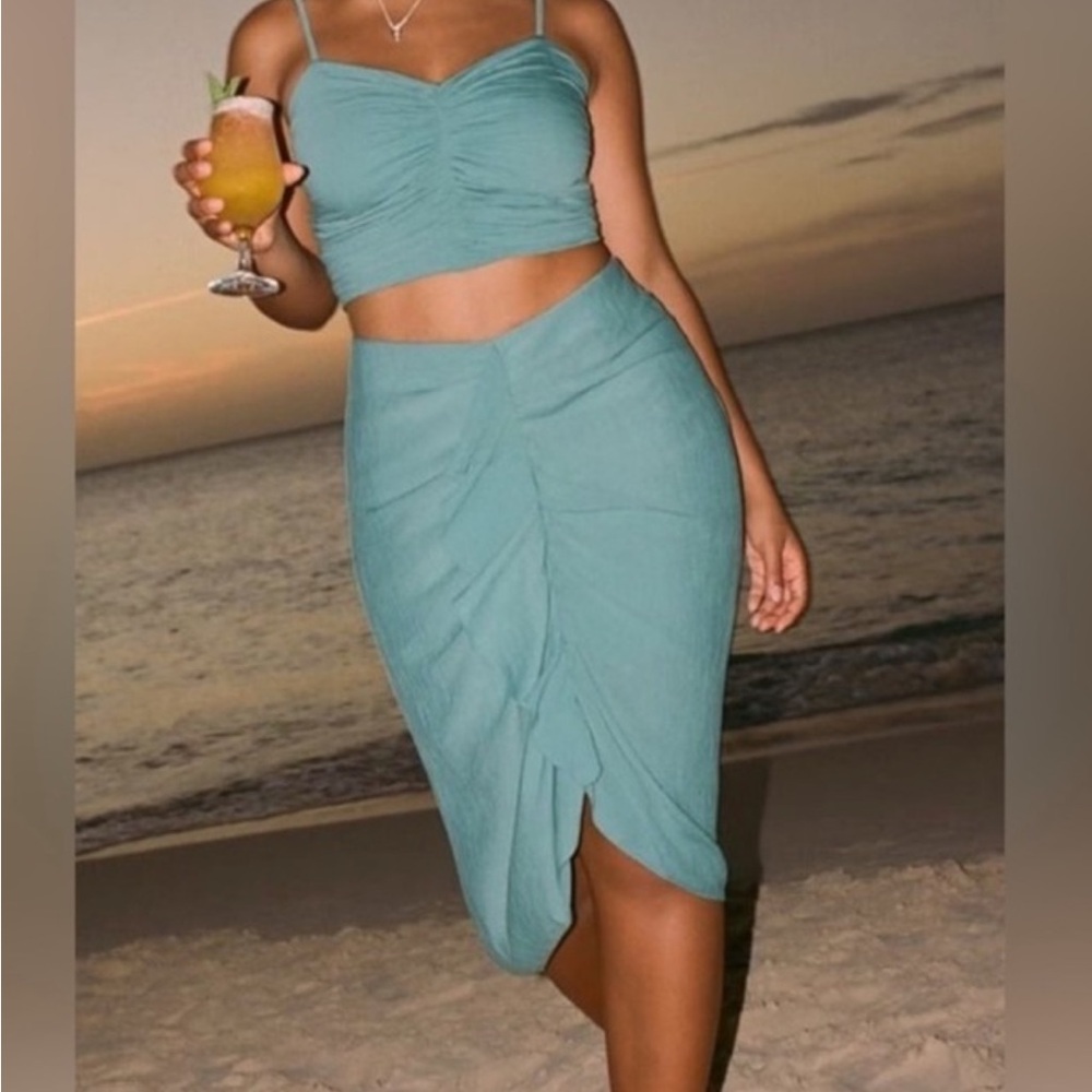 Abercrombie & Fitch Teal Skirt Set